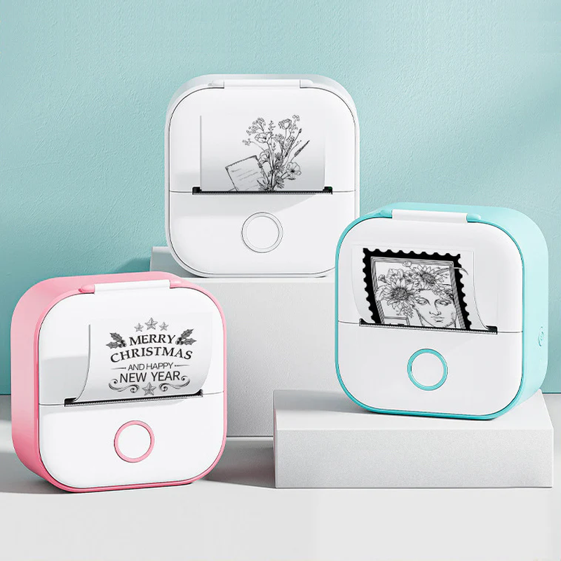 Portable Bluetooth Thermal Label and Photo Printer for Home and Education