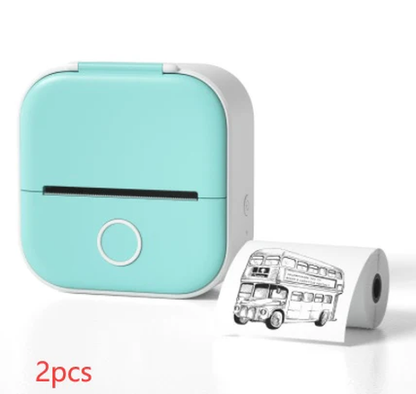 Portable Bluetooth Thermal Label and Photo Printer for Home and Education