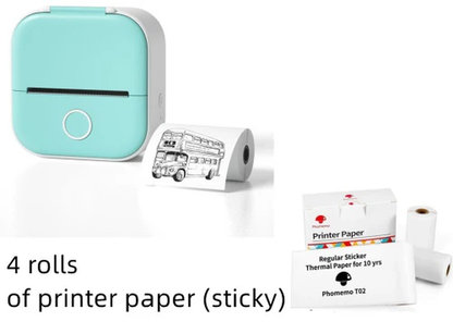 Portable Bluetooth Thermal Label and Photo Printer for Home and Education