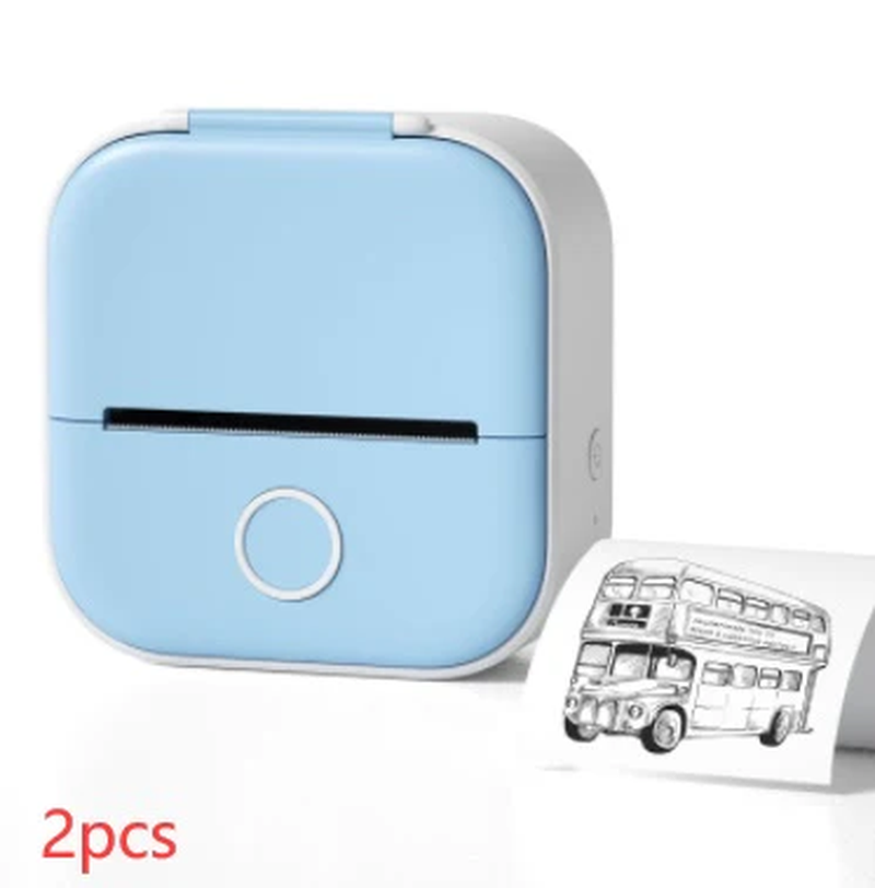 Portable Bluetooth Thermal Label and Photo Printer for Home and Education
