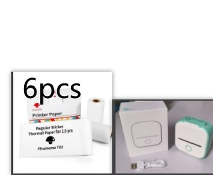 Portable Bluetooth Thermal Label and Photo Printer for Home and Education