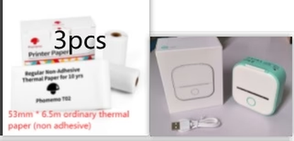 Portable Bluetooth Thermal Label and Photo Printer for Home and Education