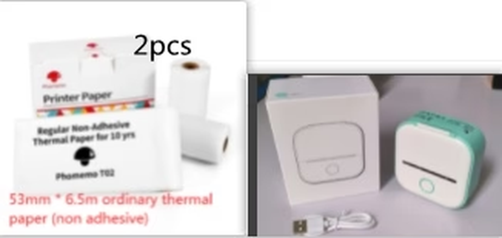 Portable Bluetooth Thermal Label and Photo Printer for Home and Education