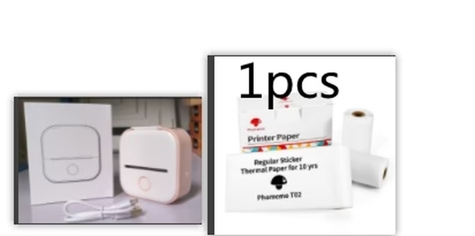 Portable Bluetooth Thermal Label and Photo Printer for Home and Education