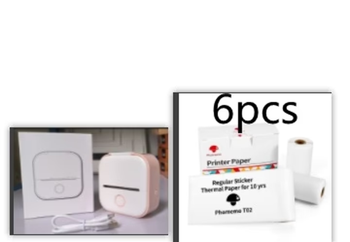Portable Bluetooth Thermal Label and Photo Printer for Home and Education