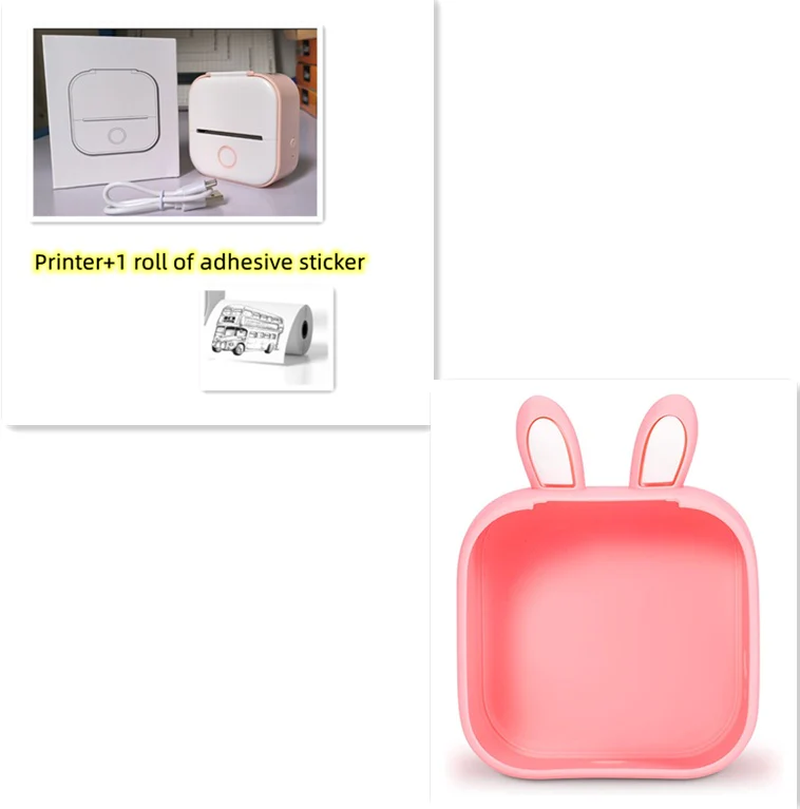 Portable Bluetooth Thermal Label and Photo Printer for Home and Education