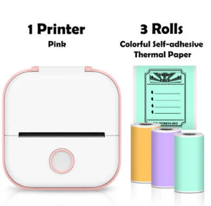 Portable Bluetooth Thermal Label and Photo Printer for Home and Education