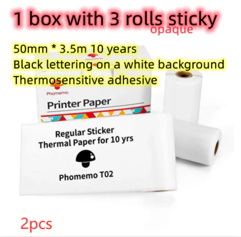 Portable Bluetooth Thermal Label and Photo Printer for Home and Education