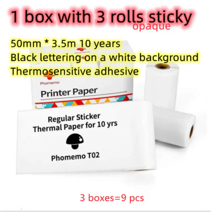 Portable Bluetooth Thermal Label and Photo Printer for Home and Education