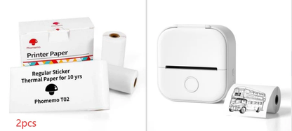 Portable Bluetooth Thermal Label and Photo Printer for Home and Education