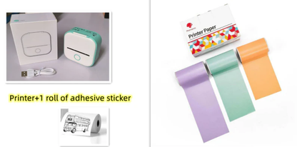 Portable Bluetooth Thermal Label and Photo Printer for Home and Education