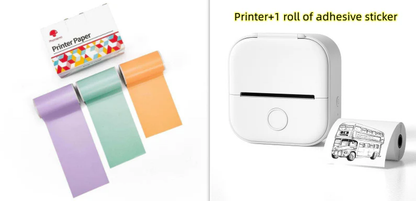 Portable Bluetooth Thermal Label and Photo Printer for Home and Education