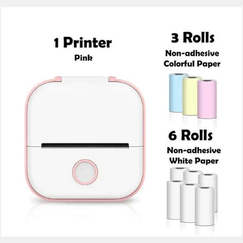 Portable Bluetooth Thermal Label and Photo Printer for Home and Education