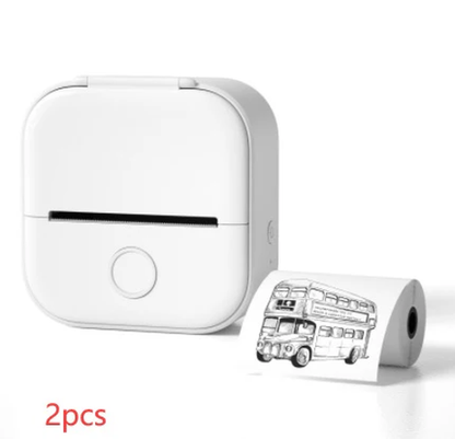 Portable Bluetooth Thermal Label and Photo Printer for Home and Education