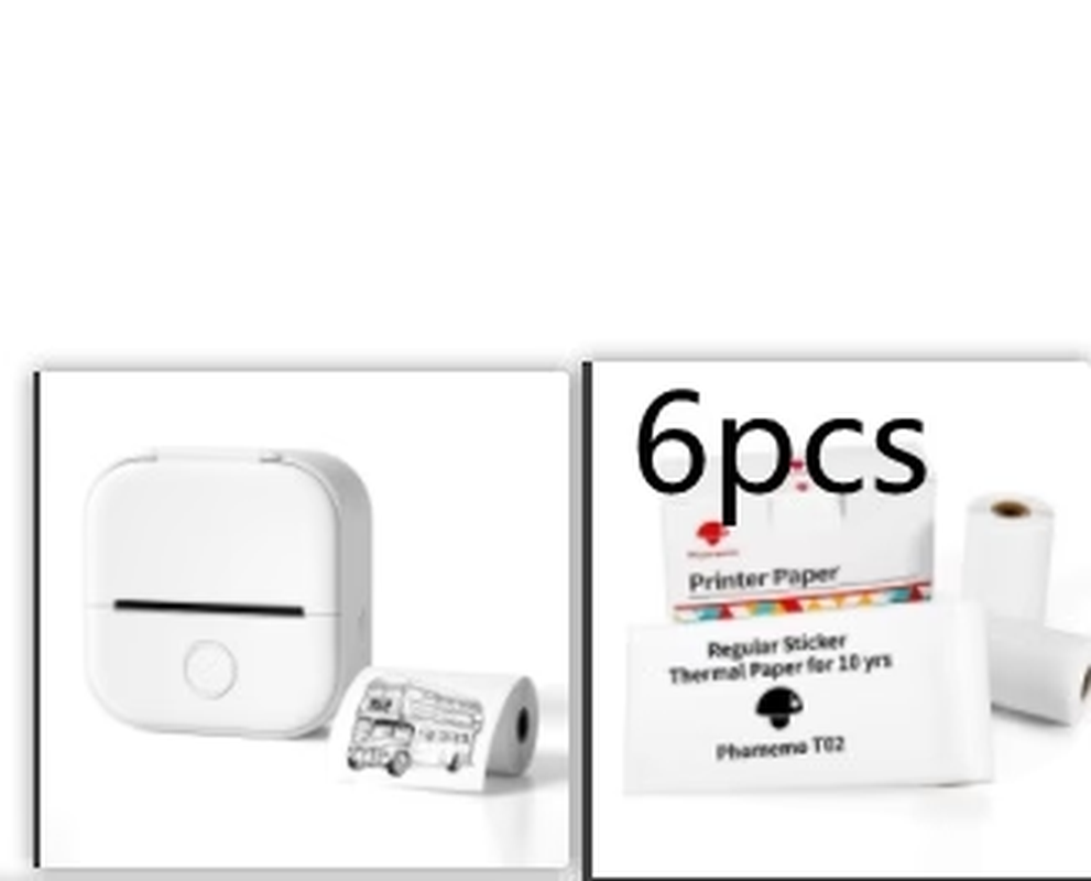 Portable Bluetooth Thermal Label and Photo Printer for Home and Education