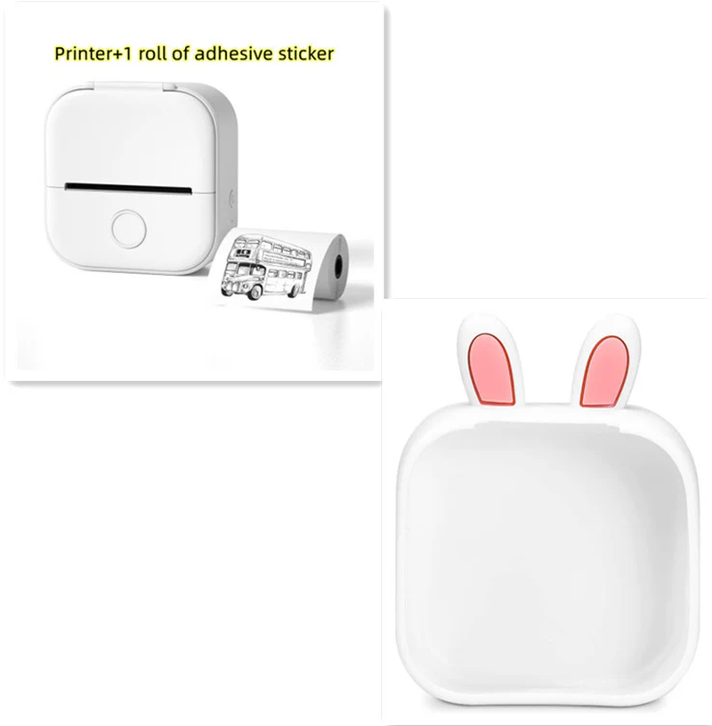 Portable Bluetooth Thermal Label and Photo Printer for Home and Education