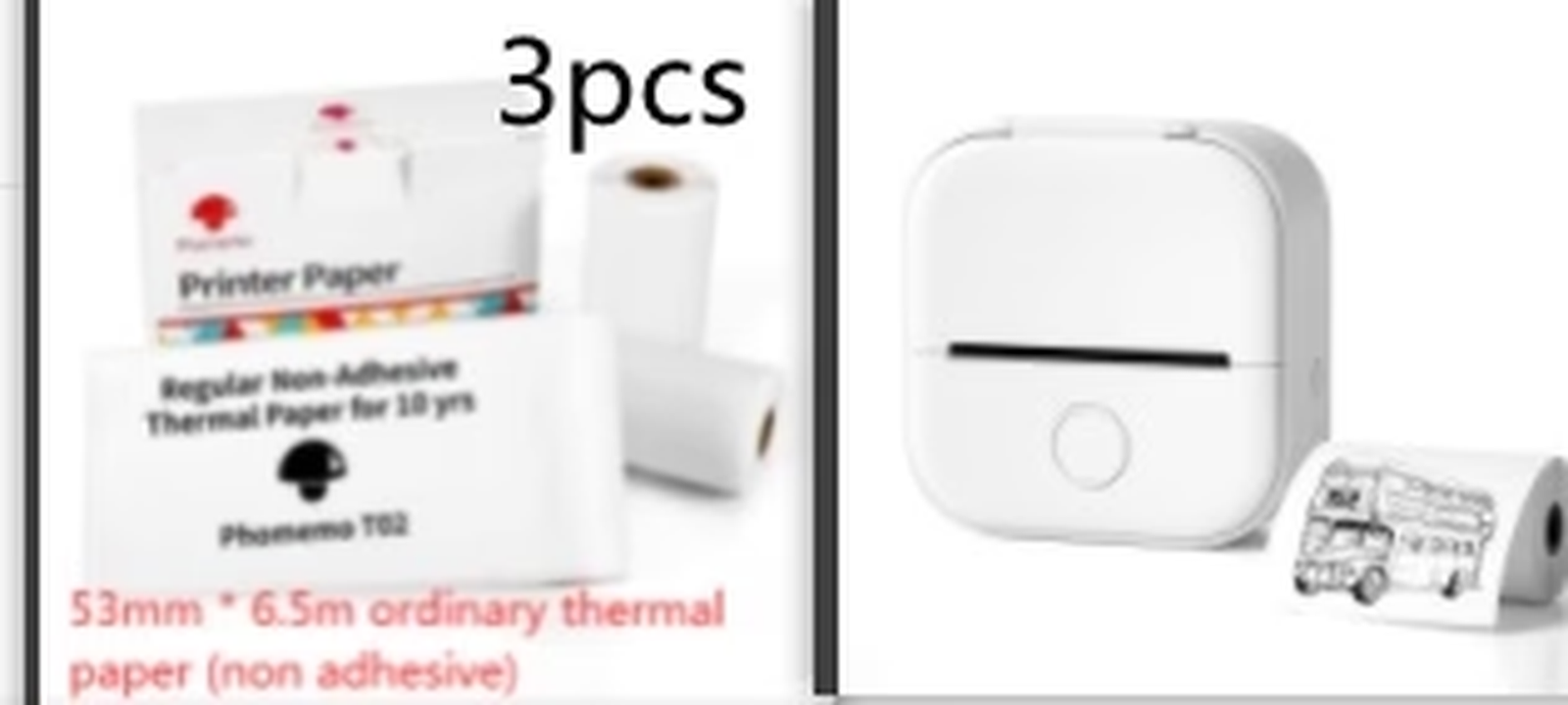 Portable Bluetooth Thermal Label and Photo Printer for Home and Education