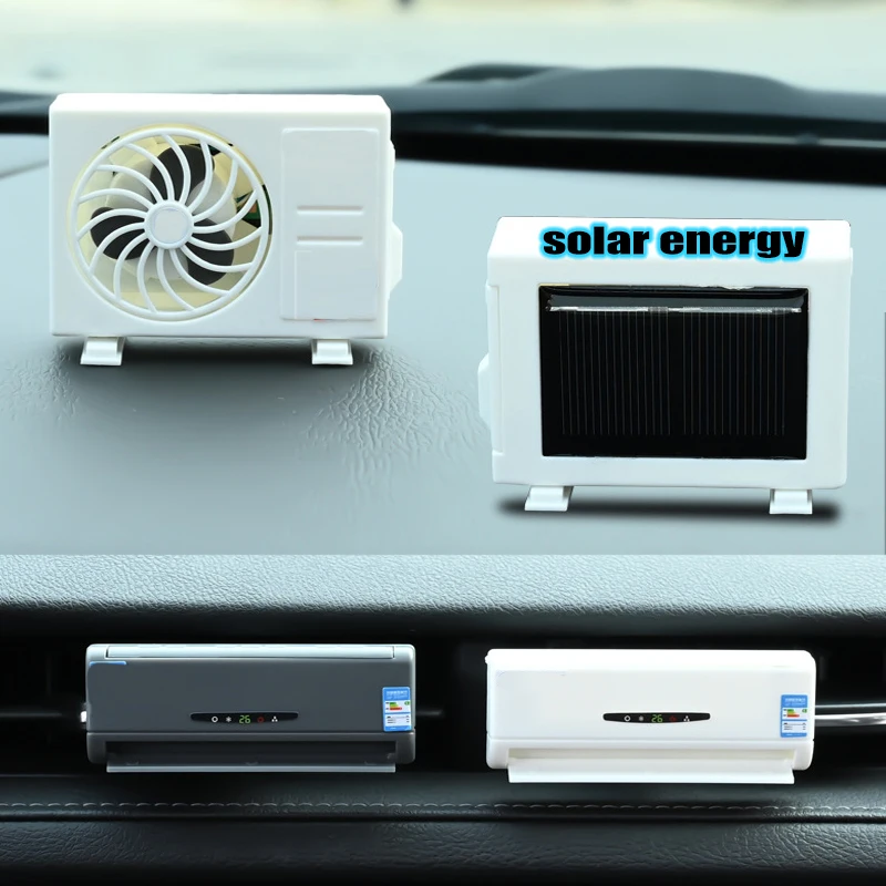 Solar-Powered Car Air Freshener - Aromatherapy Vent Clip Conditioner