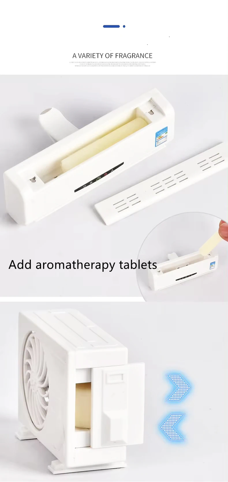 Solar-Powered Car Air Freshener - Aromatherapy Vent Clip Conditioner