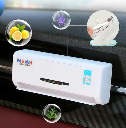 Solar-Powered Car Air Freshener - Aromatherapy Vent Clip Conditioner