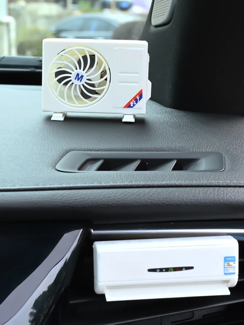 Solar-Powered Car Air Freshener - Aromatherapy Vent Clip Conditioner