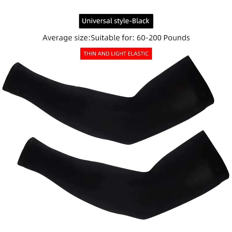 Ice Silk Sports Arm Sleeves Cycling Sun UV Protection Outdoor Travel Running Gym