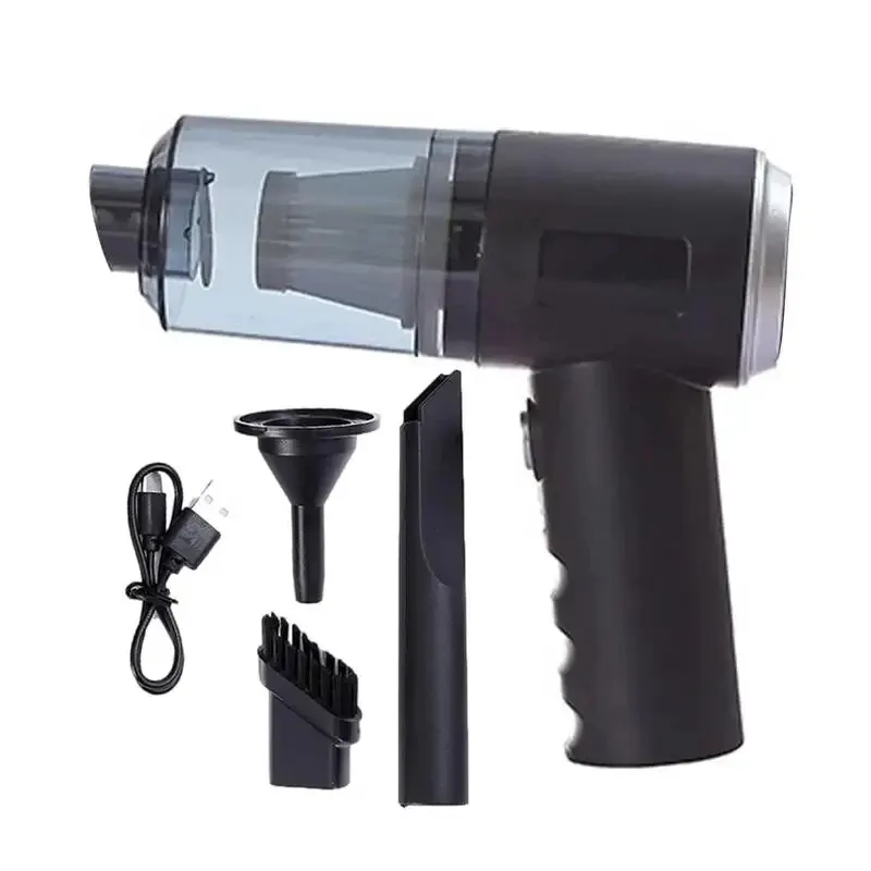USB Rechargeable 3-in-1 Vacuum Cleaner for Home and Car with Suction and Blowing