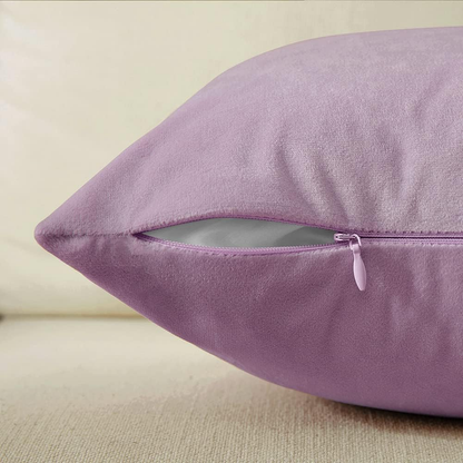 2 Packs Decorative Throw Pillow Covers 18X18 Inch for Living Room Couch Bed, Pur