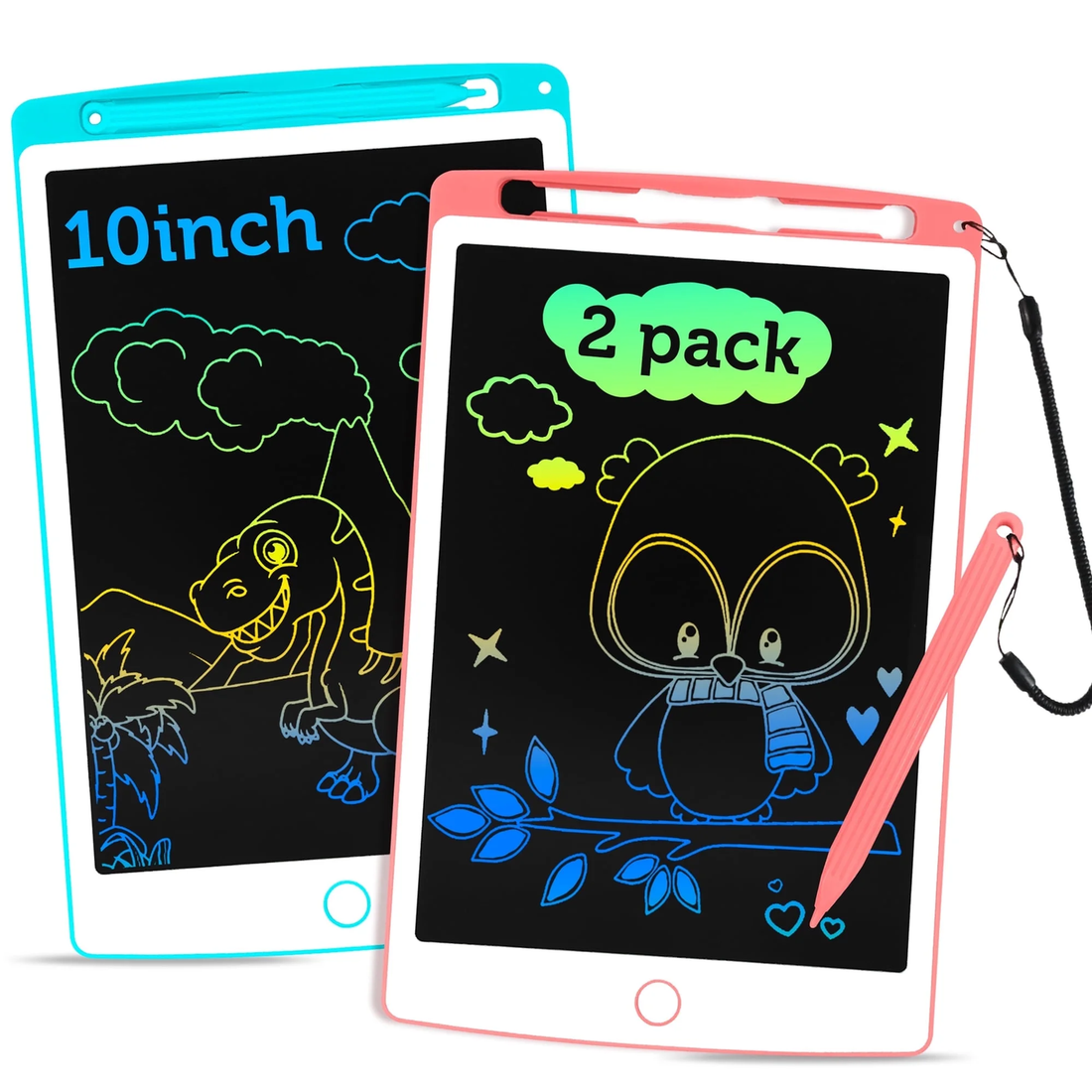 2PCS LCD Writing Tablet,  Electronic Writing Drawing Board Pad Erasable, Kids Do