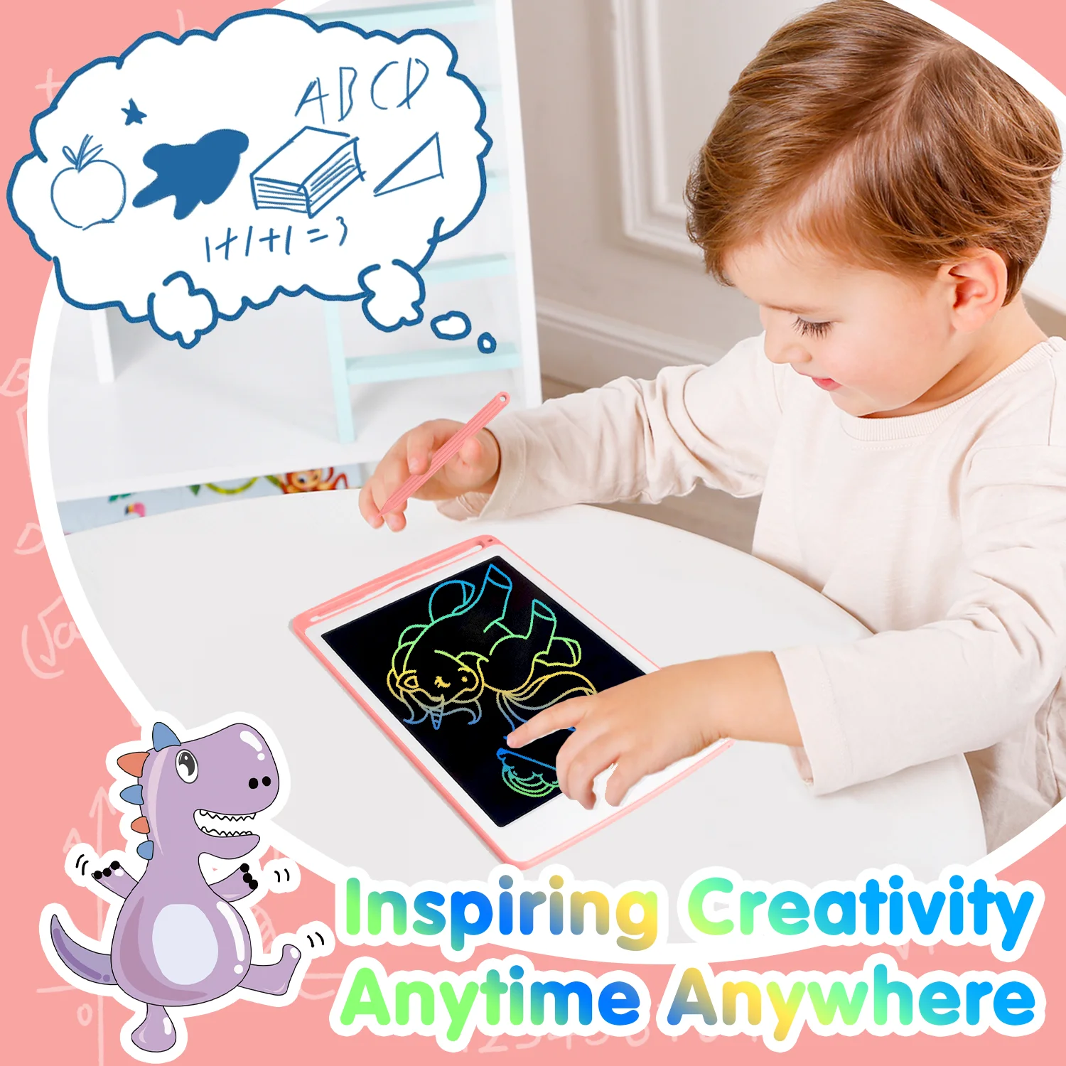 2PCS LCD Writing Tablet,  Electronic Writing Drawing Board Pad Erasable, Kids Do