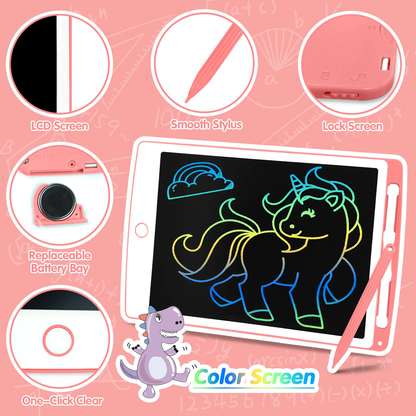 2PCS LCD Writing Tablet,  Electronic Writing Drawing Board Pad Erasable, Kids Do