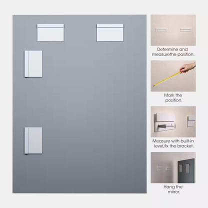 36 In. W X 72 In. H 1-Pieces Frameless Mirrors for Wall Large Gym Mirror Yoga Mi