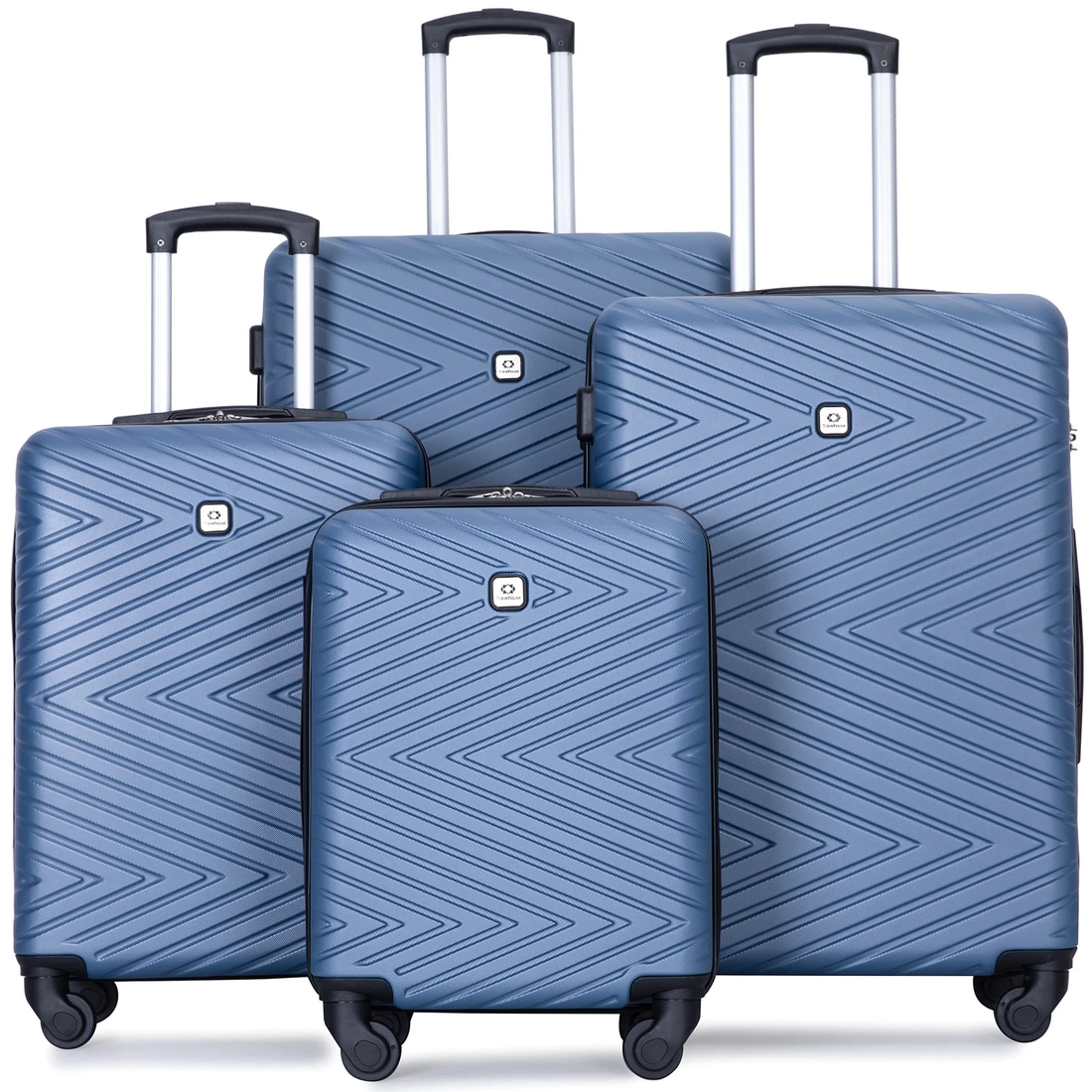 4 Piece Hardshell Luggage Set Hardside Lightweight Suitcase with TSA Lock Spinne