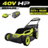 40V HP Brushless 20 In. Cordless Battery Walk behind Push Lawn Mower with 6.0 Ah