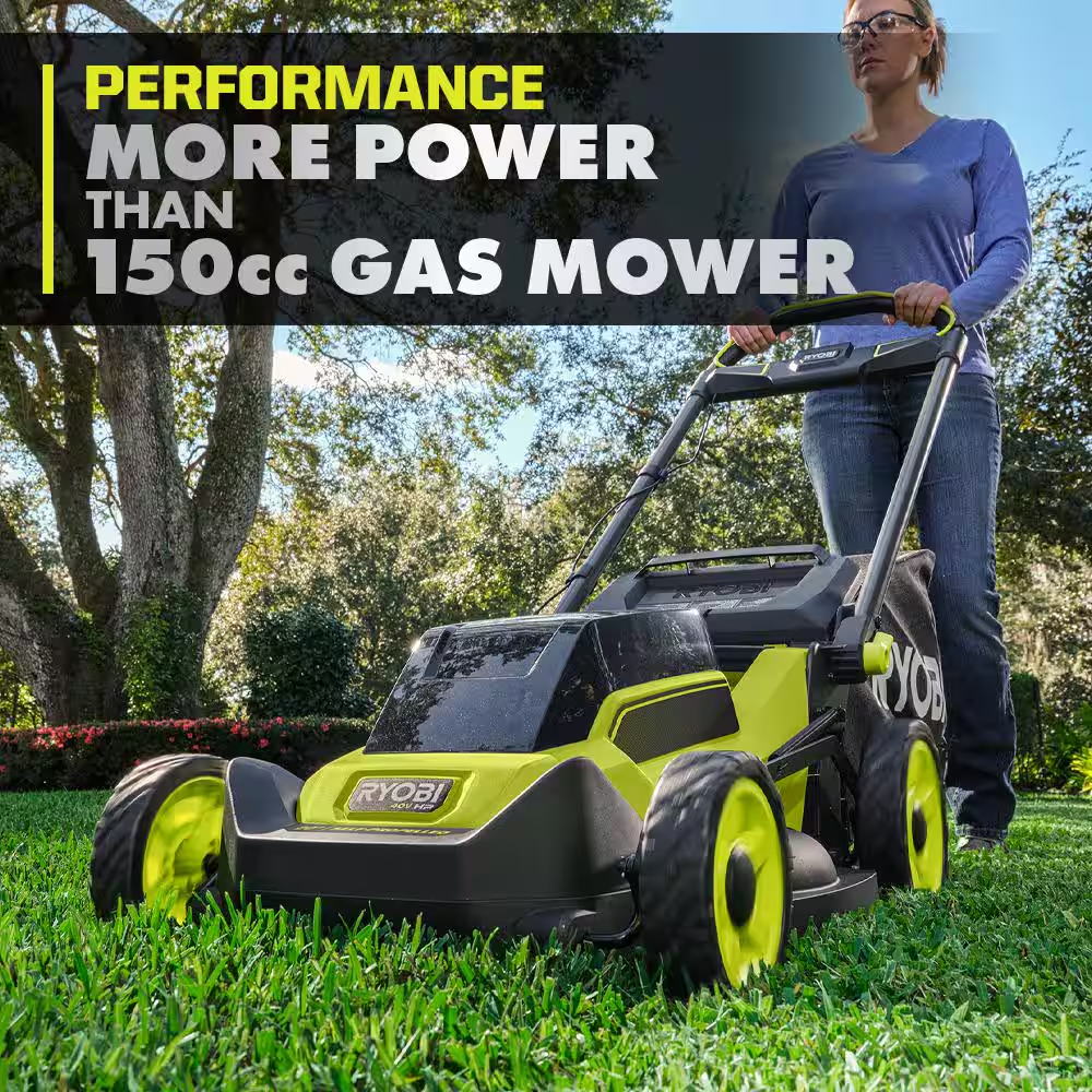 40V HP Brushless 20 In. Cordless Battery Walk behind Push Lawn Mower with 6.0 Ah