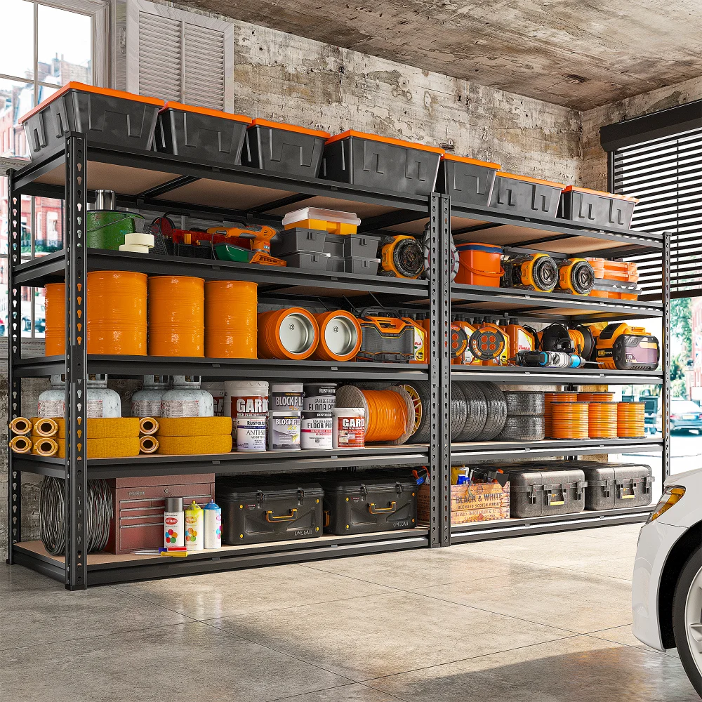 48&quot;W Heavy Duty Shelving 3000LBS Steel Shelving Adjustable Garage Storage Indust