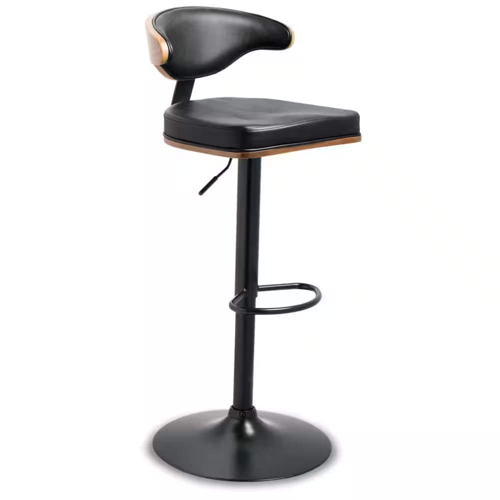 Bellatier Brown/Black Wood Barstool