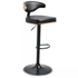 Bellatier Brown/Black Wood Barstool