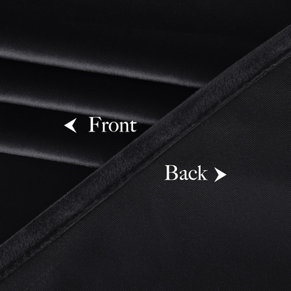 Black Velvet Blackout Curtains 96 Inch Long for Bedroom and Living Room, Thermal