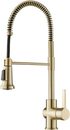 Britt Commercial Style Kitchen Faucet in Spot Free Antique Champagne Bronze, KPF
