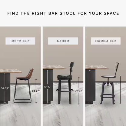 Caitbrook 24 In. Gray Low Back Wood Bar Stool Upholstered Stool with Polyester S