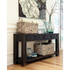 Gavelston 64 In. Black Rectangle MDF Console Table with Drawer
