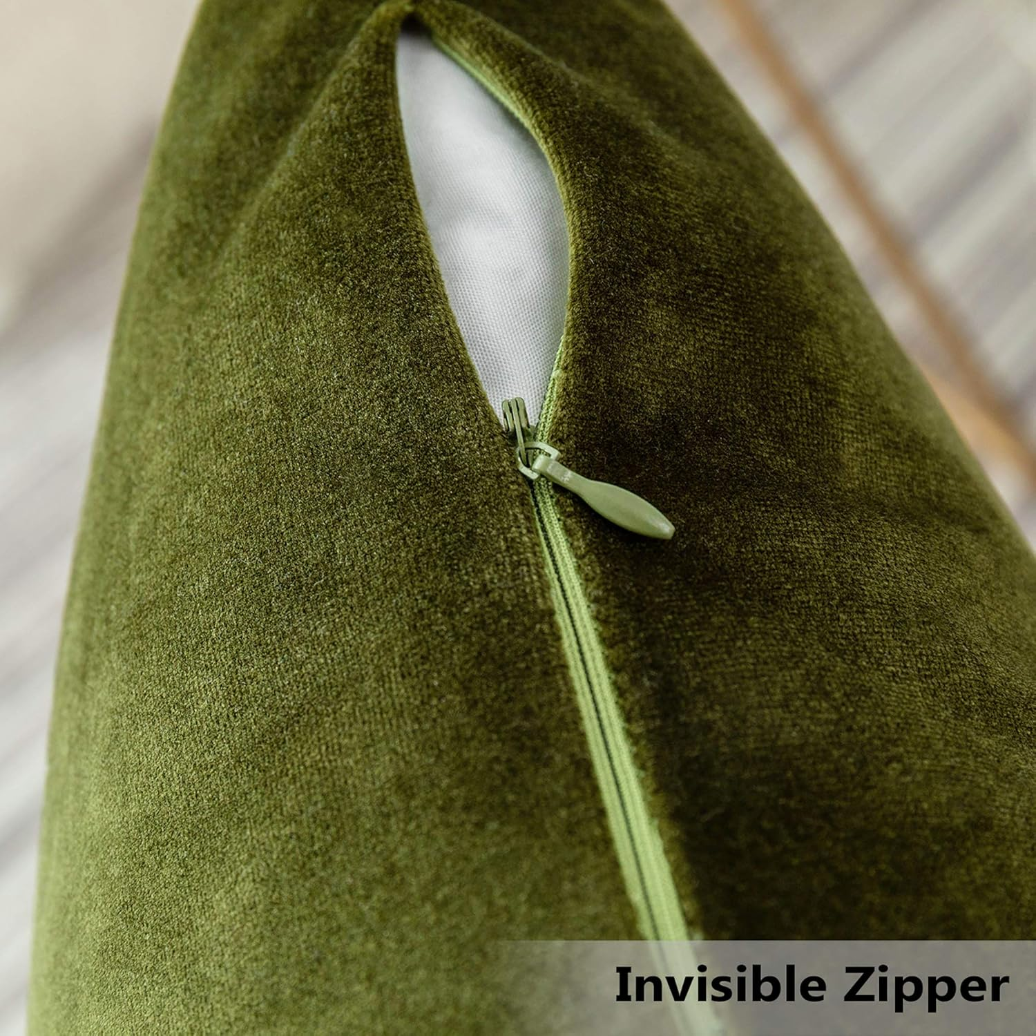 Green Spring Pillow Covers 18X18 Velvet Throw Pillow Covers Decorative Throw Pil
