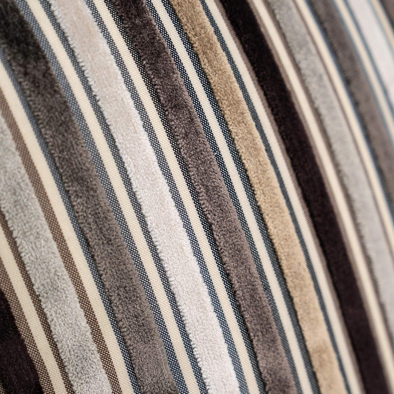 Grey Striped Patchwork Throw Pillow Cover Gold Leather Cushion Cover Zippered Pi