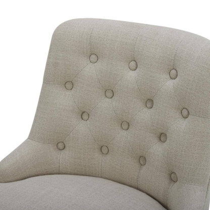 Haynes 26 In. Linen High Back Metal Swivel Counter Stool with Fabric Seat (Set o