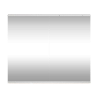 Large 2-Piece 48 In. W X 30 In. H Rectangle Framless Gym Mirror Yoga Mirror Temp