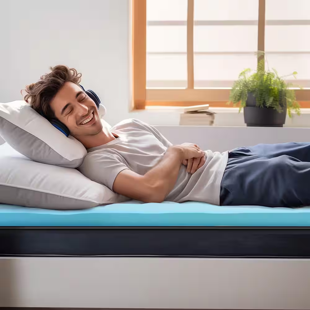 Medium 3 In. Queen Gel-Infused Memory Foam Mattress Topper, Certipur-Us Certifie
