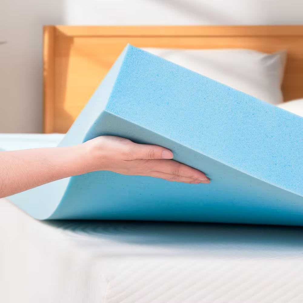 Medium 3 In. Queen Gel-Infused Memory Foam Mattress Topper, Certipur-Us Certifie