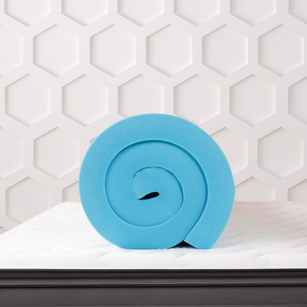 Medium 3 In. Queen Gel-Infused Memory Foam Mattress Topper, Certipur-Us Certifie