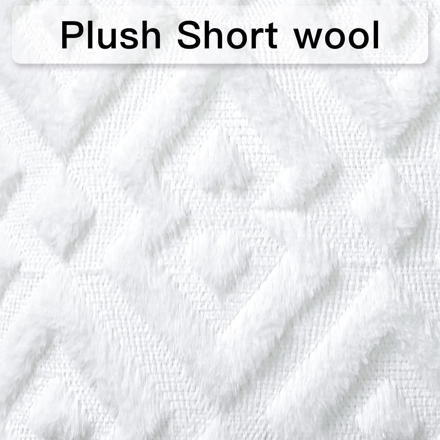 Pack of 2 Soft Plush Short Wool Velvet Decorative Throw Pillow Covers Luxury Sty